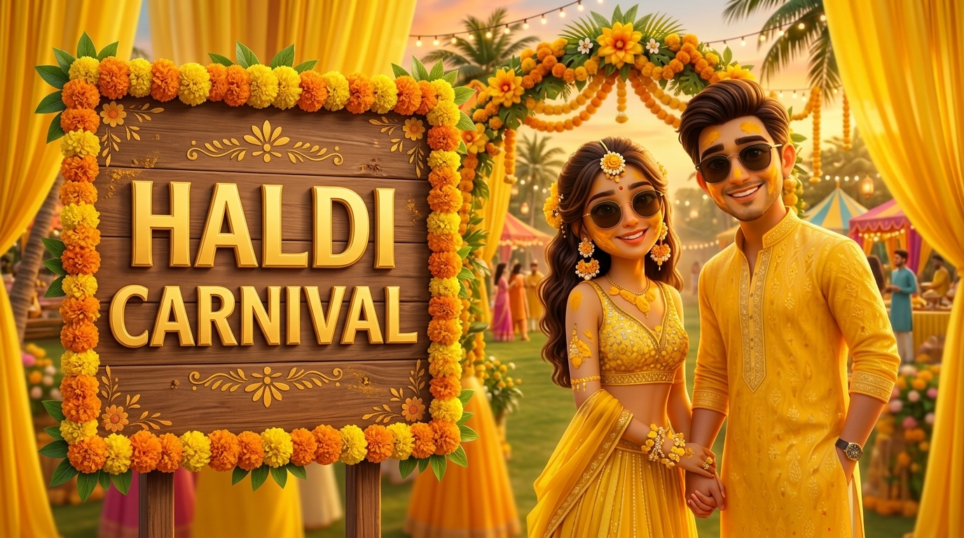 Haldi Carnival - A Splash of Love, Laughter & Haldi