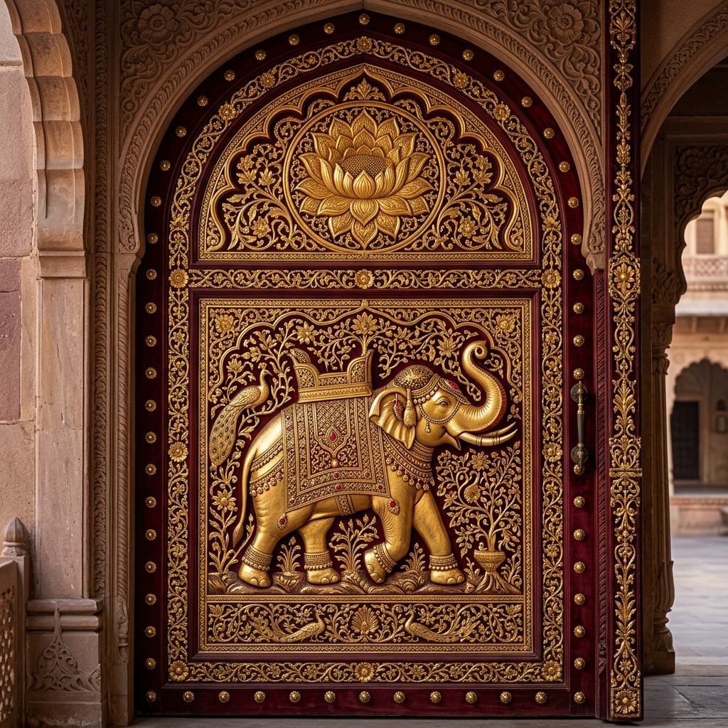 Royal Carved Door Inlay